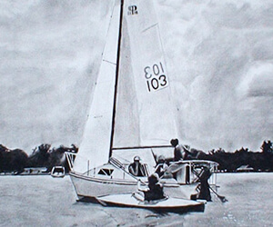 illustration drawing - sailboat