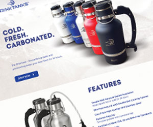 web website - drinktanks homepage design